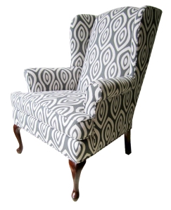 a reupholstered chair by chairloom